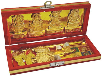 SHRI ASTHA VINAYAK Decorative Showpiece  -  10 cm(Brass, Gold)