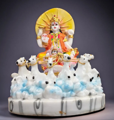 ShivaanshCraft Suryadev Ji Decorative Showpiece  -  16 cm(Resin, Multicolor)
