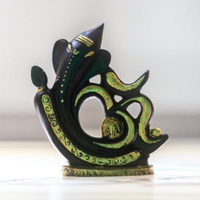 BECKON VENTURE Graceful Elegant Resin Lord Ganesha Showpiece For Home Gift Items living room Decorative Showpiece  -  17 cm(Polyresin, Multicolor)