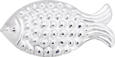 KMJ pure silver fish/chandi ki machli/fish for Astrological and lal kitab remedy Decorative Showpiece  -  0.5 cm(Silver, White)