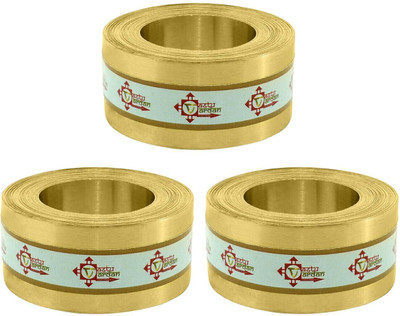 vastu vardan Vastu Brass Strip (Length- 8 Feet, Width-1 Inch, Thickness- 0.2mm) (Pack of 3) Decorative Showpiece  -  0.02 cm(Copper, Yellow)