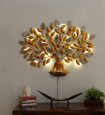 VARKAUS Decorative Showpiece  -  40 cm(Metal, Gold)