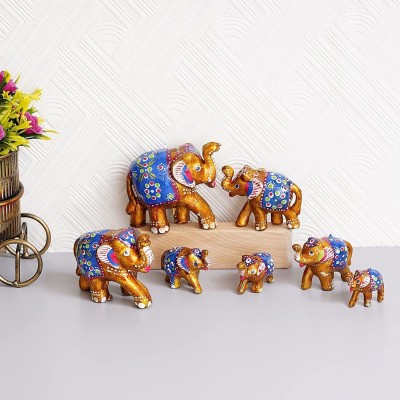 Amit kumar Decorative Showpiece  -  7 cm(Paper Mache, Plastic, Brown)