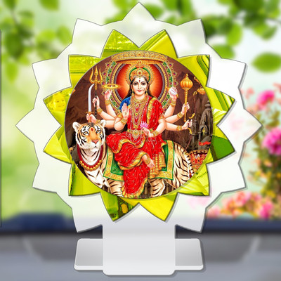 SANBIA Vaishno Devi Mata Rani Trikuta Mata Car Dashboard Idol Decorative Showpiece  -  11 cm(Plastic, Multicolor)
