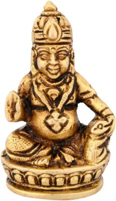 SHREEYAASH Murti Kuber Statue Kuber Idol Kubera Home Decor Showpiece Decorative Showpiece  -  5.5 cm(Brass, Gold)