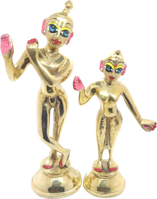 tapobal RADHA KRISHNA HAAT Radha Krishna Decorative Showpiece  -  25.4 cm(Brass, Gold)