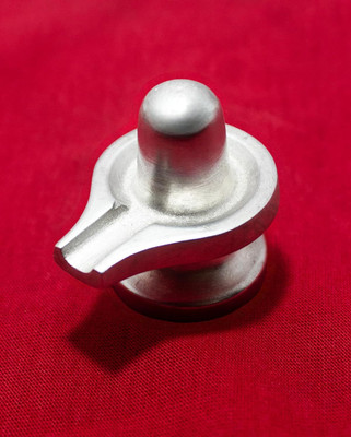 BHAGYA G Siddha Parad Shivling for Worship and Put in Temple and Fulfil Your All Wishe. Decorative Showpiece  -  2.5 cm(Silver Plated, Silver)