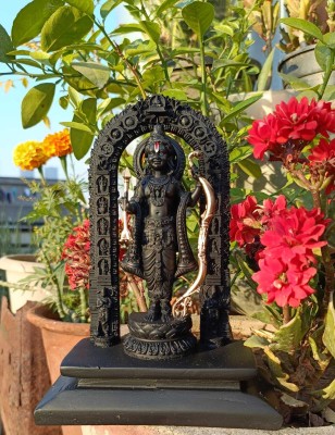 36 gun serve sampaan Shree Ram Lalla Murti Idol Statue Sculpture Ayodhya Black Ram Idol for Home Decorative Showpiece  -  17 cm(Polyresin, Black)
