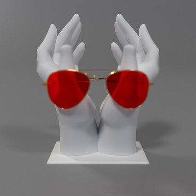 Amagiart Hand Sunglasses Holder Decorative Showpiece  -  16.18 cm(Plastic, White)