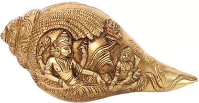 SHRI ASTHA VINAYAK Decorative Showpiece  -  20 cm(Brass, Gold)