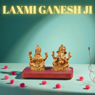 SBBCO Divine Magnet Lakshmi Ganesha Ji Statue Decorative Showpiece  -  7 cm(Polyresin, Gold)