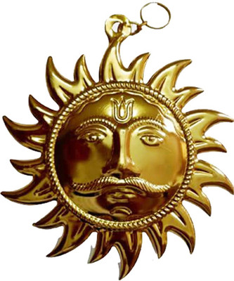 SHRI ASTHA VINAYAK Decorative Showpiece  -  19 cm(Brass, Gold)