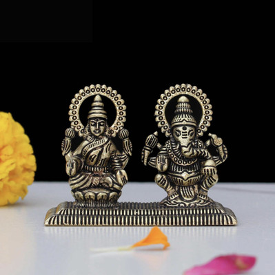Aksharveda Decorative Showpiece  -  5 cm(Brass, Gold)