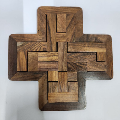 Dastakaari Decorative Showpiece  -  7 cm(Wood, Brown)