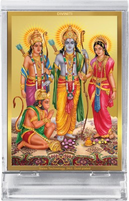 DIVINITI Ram Darbar God Idol Photo Frame for Car Dashboard, Table Décor ACF 3 FRAME Decorative Showpiece  -  11 cm(Plastic, Multicolor)