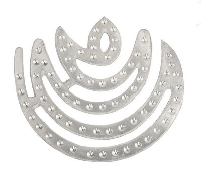 TREEMAISON Vastu Zinc (Chand) Helix for Vastu Dosh / Vastu Remedy (Size-3 Inch , Pack-1) Decorative Showpiece  -  1 cm(Metal, Silver)