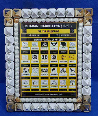 VSP VASTU SAMADHAN VSP VASTU SAMADHAN - 50 PYRA BHARNI NAKSHATRA FRAME Decorative Showpiece  -  28 cm(Fiber, Multicolor)