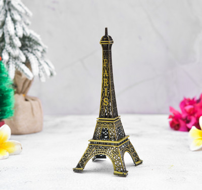 Archna Handicraft Antique Finish Metal Paris Eiffel Tower Metal Craft Famous Landmark(Size 4 inch) Decorative Showpiece  -  30 cm(Metal, Copper)