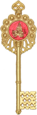 gellon Brass Kuber Kunji Key Original Vastu Fengshui For Wealth Decorative Showpiece  -  0.25 cm(Brass, Gold)