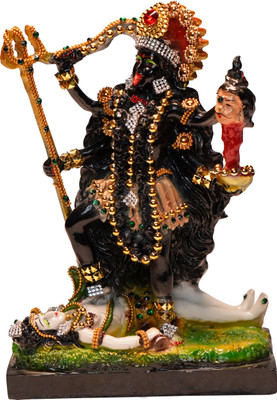 ShivaanshCraft Beautiful kali Mata Decorative Showpiece  -  23 cm(Resin, Black)