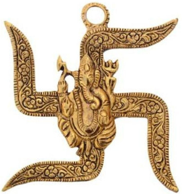 SHRI ASTHA VINAYAK Decorative Showpiece  -  6 cm(Metal, Gold)