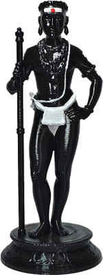 Prasanth Palani Dhandayuthapani Murugan PLA Plastic Idol | Aandi kolam | (6 INCHES) Decorative Showpiece  -  15 cm(Plastic, Black)
