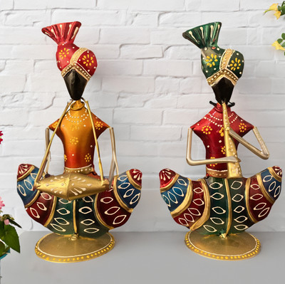 Handicrafy Decorative Showpiece - 23 cm(Iron, Multicolor)