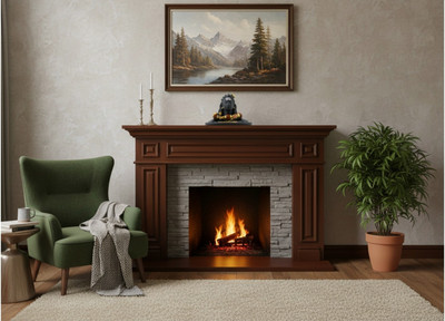 Adhvik Adiyogi,Mahadev Statue with Mala for Home, Office Desk & Living Room Décor Decorative Showpiece  -  7.5 cm(Plastic, Black)