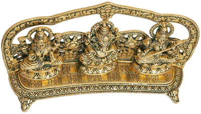 NAVYAKSH Decorative Showpiece  -  23 cm(Aluminium, Gold)