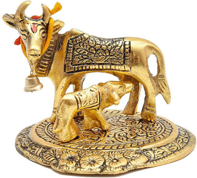 SHRI ASTHA VINAYAK Decorative Showpiece  -  8 cm(Brass, Gold)