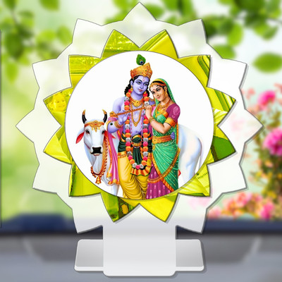 GiftsRange Krishna Govinda Gopal Madhusudana Kanha Car Dashboard Idol Decorative Showpiece  -  11 cm(Plastic, Multicolor)