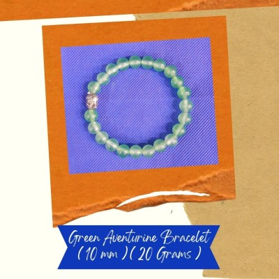 VSP VASTU SAMADHAN VSP VASTU SAMADHAN - 103 GREEN AVENTURINE BRACELET Decorative Showpiece  -  1 cm(Crystal, Green)