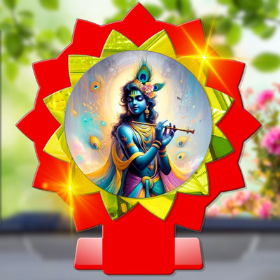 GiftsRange Krishna Govinda Gopal Madhusudana Kanha Car Dashboard Idol Decorative Showpiece  -  11 cm(Plastic, Multicolor)