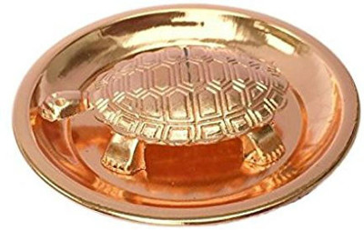 SBBCO Vastu Feng Shui Crystal Turtle Tortoise for Good Luck Decorative Showpiece  -  4 cm(Metal, Copper)