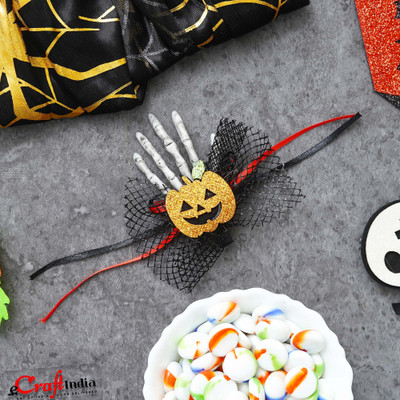 eCraftIndia Halloween Head Clips Decorative Showpiece  -  10 cm(Plastic, Multicolor)