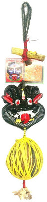 wiffo Nazar Battu-Evil Eye Protector Suraksha Kawach Decorative Showpiece-11cm Polyresin Yantra(Pack of 1)