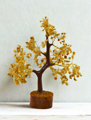 dr of astro gems and jewels Decorative Showpiece  -  23 cm(Crystal, Yellow)