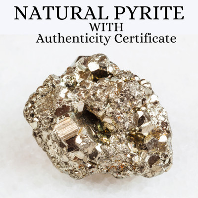 VIBESLE Natural Pyrite 30-50 Gram Raw Rough Cluster Pyrite Healing/Vastu/Gifts/Wealth Decorative Showpiece  -  5 cm(Crystal, Gold)