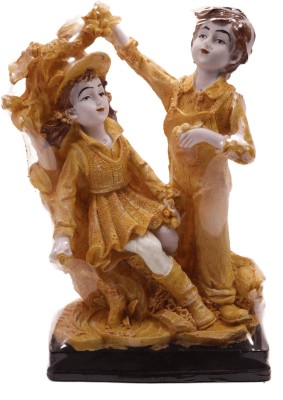 Global Collectionss 15 Child Couple Mix Decorative Showpiece  -  14 cm(Polyresin, Multicolor)
