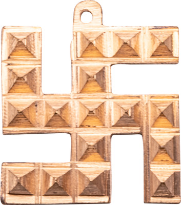 Plus Value Copper Swastik Pyramid Vastu Remedies for Home & Office 1.5 Inches Decorative Showpiece  -  2.5 cm(Copper, Gold)