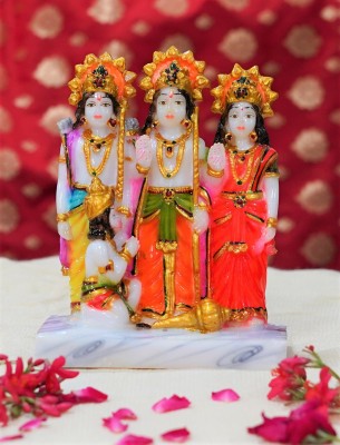 Chaque Decor Ram Darbar Handpainted Idol For Success & Gifts/Pooja Room/Home Decoration Decorative Showpiece  -  13.969999999999999 cm(Marble, Multicolor)