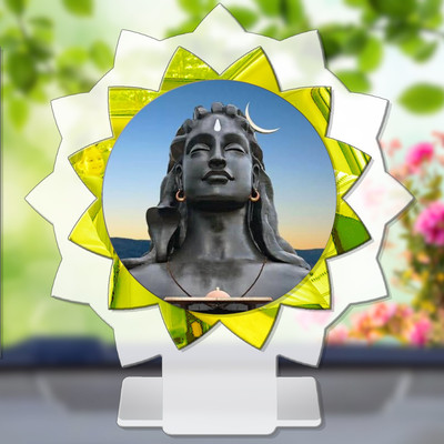 GiftsRange Adiyogi Shiva Mahadeva Neelkanth Shankar Car Dashboard Idol Decorative Showpiece  -  11 cm(Plastic, Multicolor)