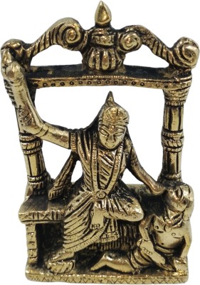 MAA MANSA DEVI Baglamukhi MATA Idol I Bagla Mukhi Maa Idol Murti Brass Statue Decorative Showpiece  -  11.5 cm(Brass, Gold)