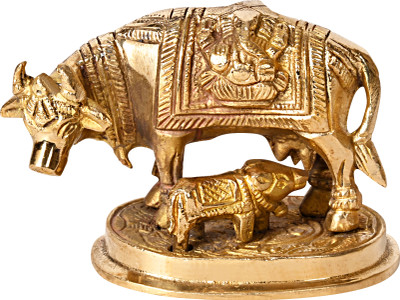 TORPPEZA Decorative Showpiece  -  6.3 cm(Brass, Gold)