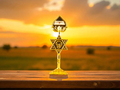 Wodec LORD MURUGAN GOLDEN VEL METAL IDOL FOR CAR DASHBOARD-RELIGIOUS IDOL Decorative Showpiece  -  10 cm(Metal, Gold)