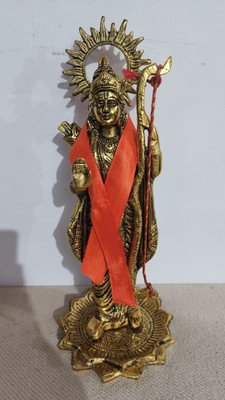 RS HANDICRAFTS Ganesh Idol Diya Oil Lamp Deepak Diwali Special Decorative Showpiece  -  7 cm(Aluminium, Gold)