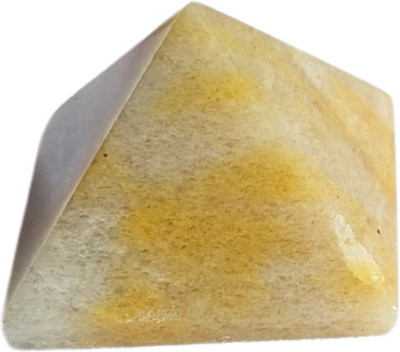 Maitri Export Yellow Aventurine 1 inch Pyramid Decorative Showpiece  -  3 cm(Crystal, Yellow)