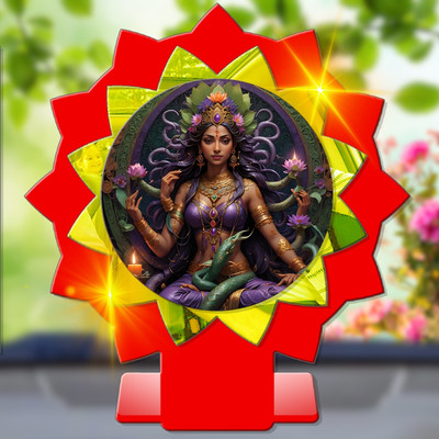 SANBIA Devi Rati Wife of Kamadeva Car Dashboard Idol Premium Decorative Showpiece  -  11 cm(Plastic, Multicolor)