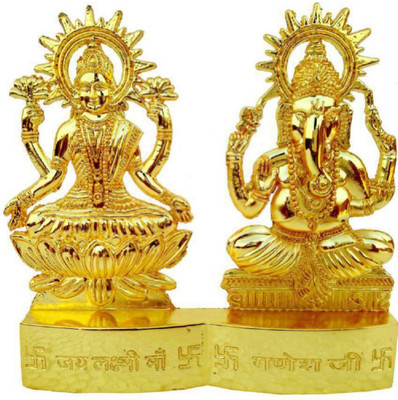 SHRI ASTHA VINAYAK Decorative Showpiece  -  7 cm(Brass, Gold)