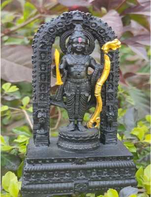 Haridwar Divine Ram Lalla Statue Murti Idol Ayodhya Murti Resin Shree Ram Lalla Statue Temple Decorative Showpiece  -  5 cm(Polyresin, Black)